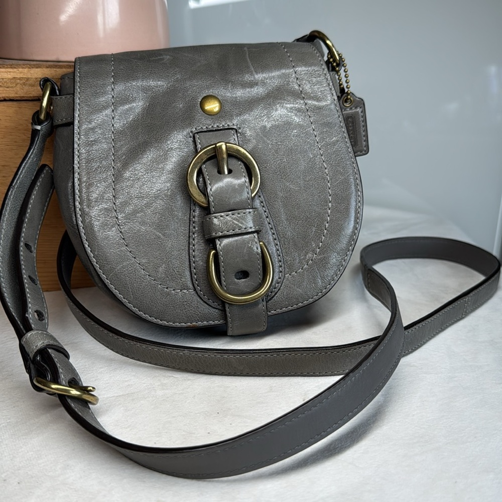 Y2K Vintage mini Coach Garcia Crossbody Gray